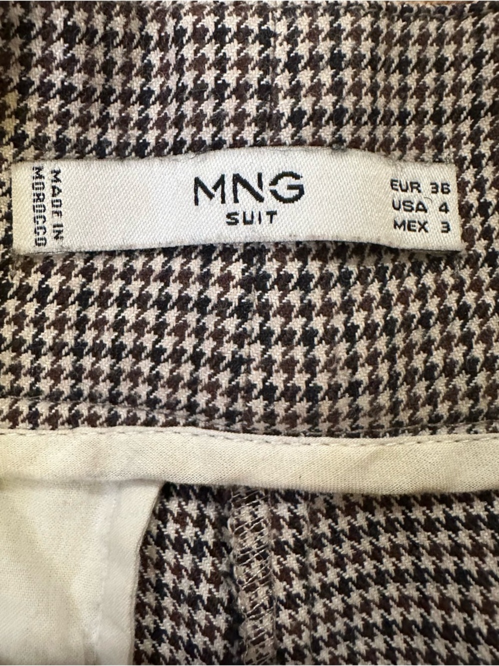 Mango Houndstooth Suit Pants - Picture 7 of 7